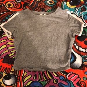 Grey crop top